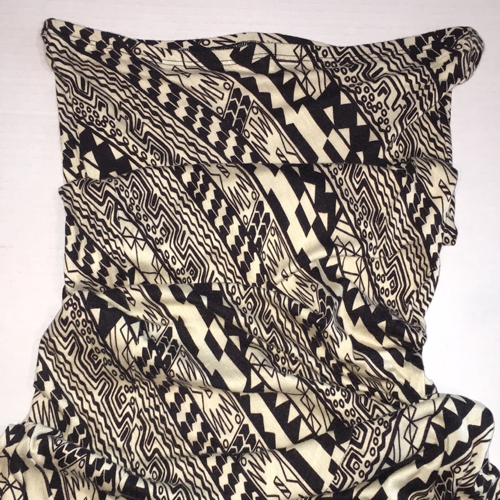 Loveapella Strapless Maxi Dress | Black and Cream | Size S - Picture 2 of 8